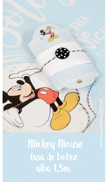Trusou botez cu Mickey Mouse broderie customizata Mickey Baby Blue 5